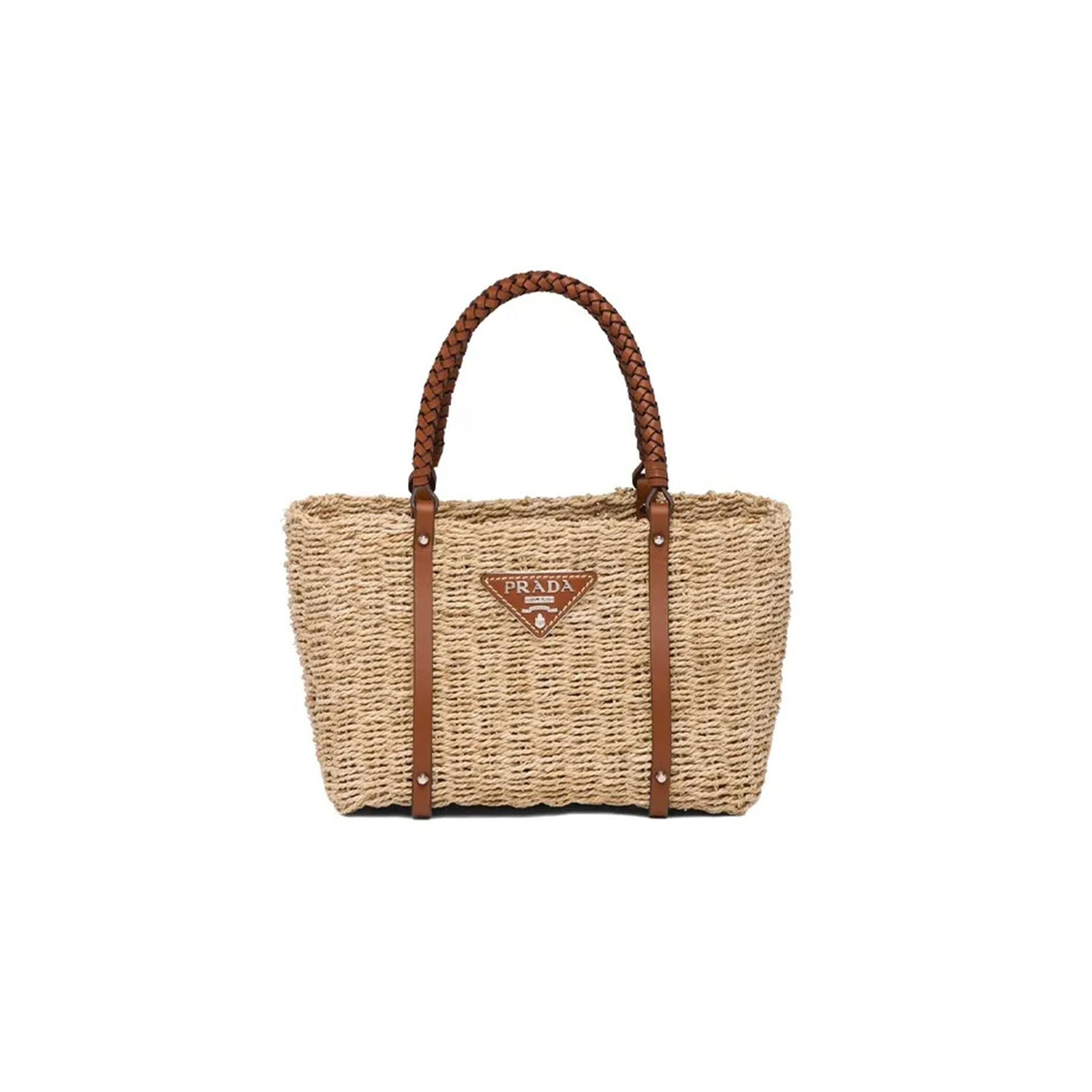 Pra*a woven raffia tote 1bg336 (29*18*14cm)
